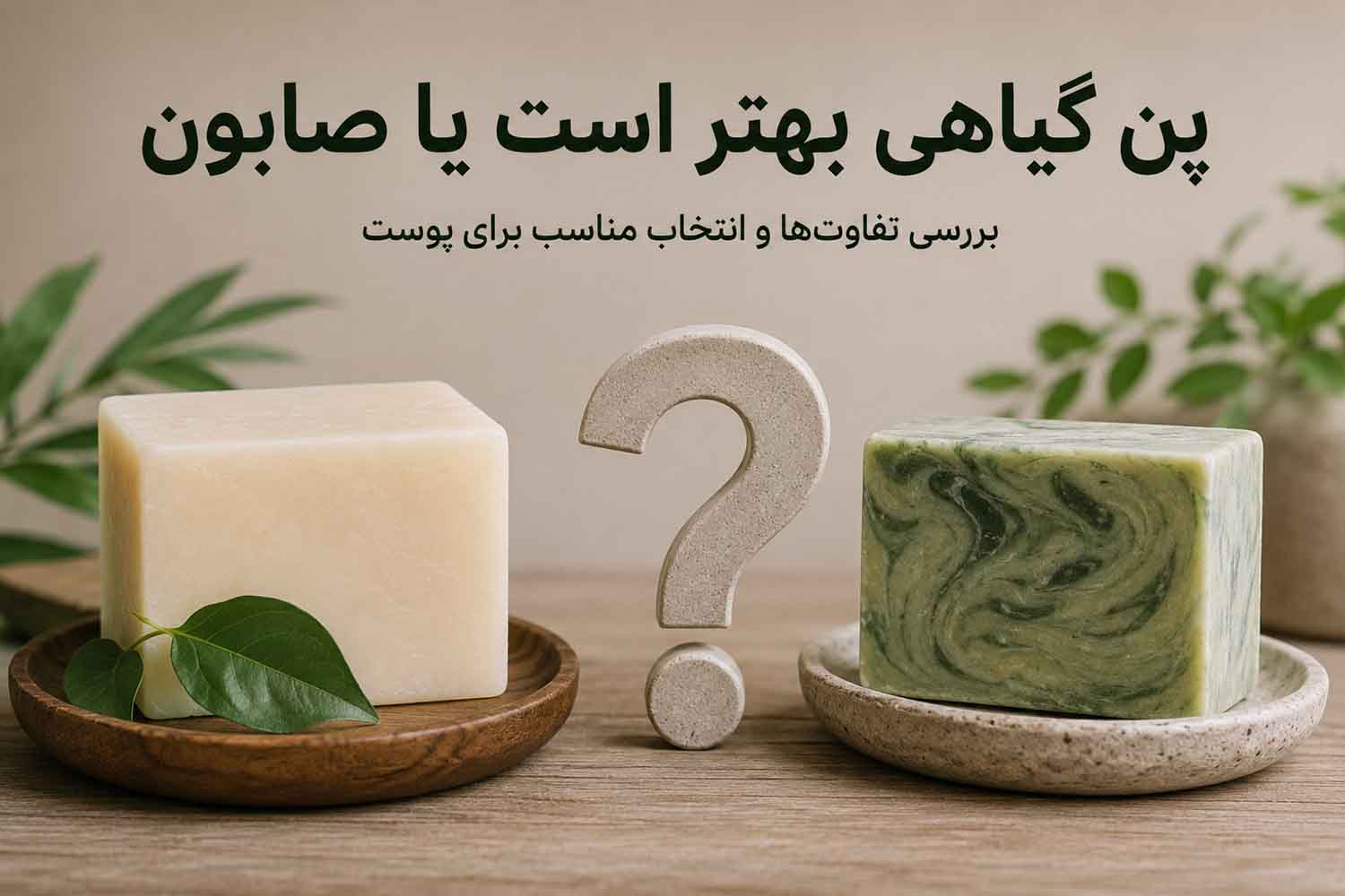 پن گیاهی بهتر است یا صابون؟